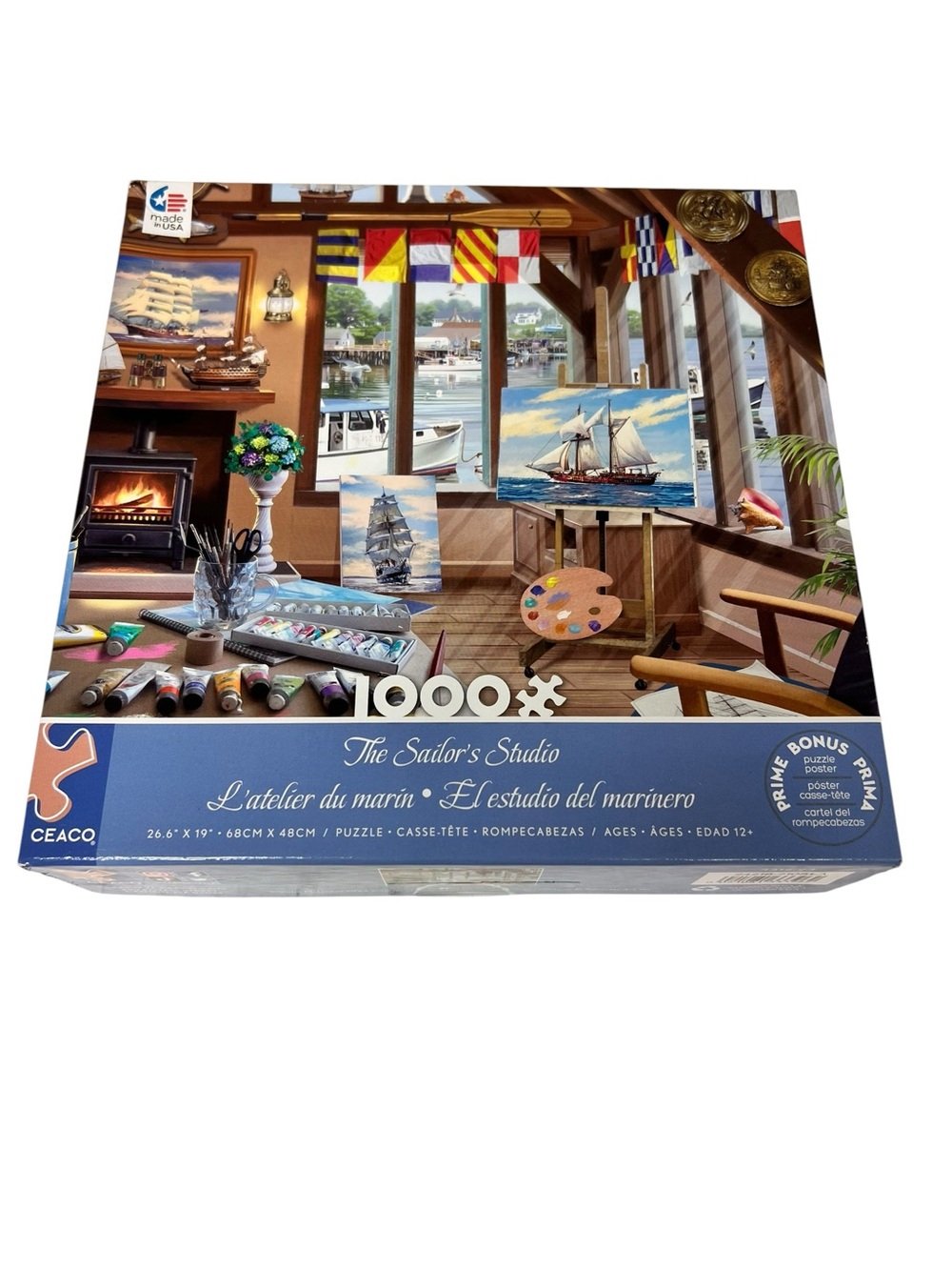 CEACO 1000-Piece Puzzle - The Sailor's Studio (Blue)